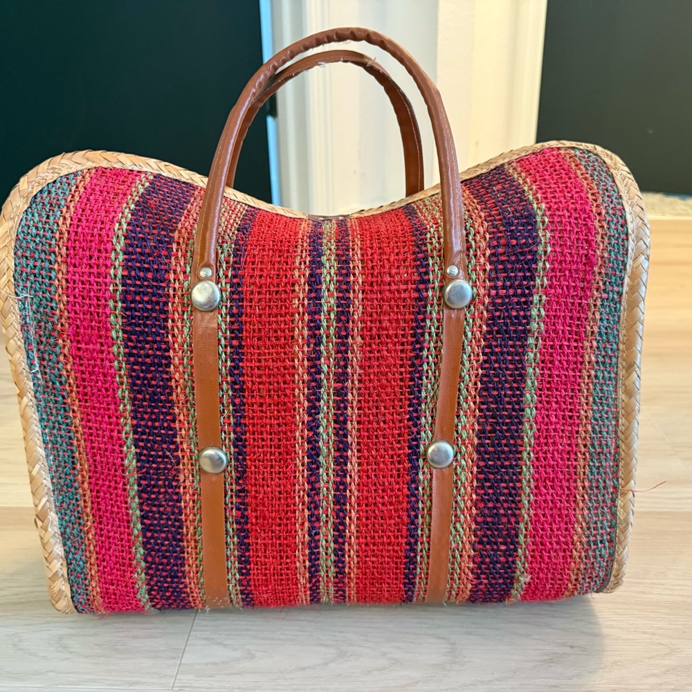 Colorful Striped Women's Tote Bag